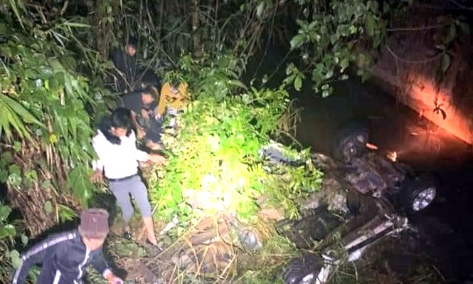 Vụ tai nạn xảy ra vào tối 1/1 tại huyện Hải Hà, Quảng Ninh làm 6 người thương vong. Ảnh: H.D