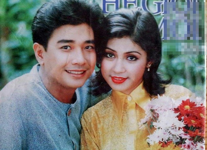 Cặp diễn viên Việt Trinh - Lê Tuấn Anh nổi tiếng nhiều năm của thập niên 1990. Ảnh: Internet.