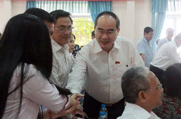 Bí thư Thành ủy TP.HCM Nguyễn Thiện Nhân tiếp xúc cử tri huyện Củ Chi