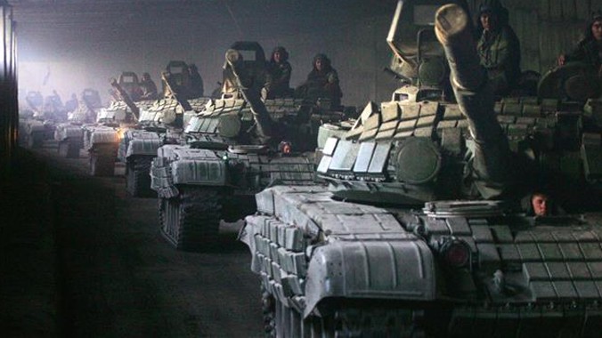 Xe tăng của quân đội Nga (Ảnh: PressTV).