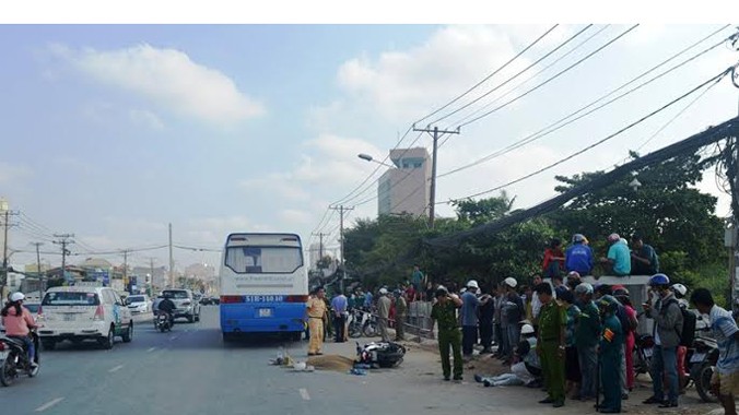 Vụ tai nạn nghiêm trọng kể trên xảy ra vào 7h hôm nay (22/3) trên đường Trần Não – Lương Định Của thuộc phường Bình An, quận 2, TPHCM. 