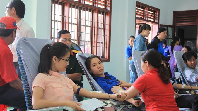 Thanh niên Quảng Ngãi háo hức tham gia ngày hội hiến máu