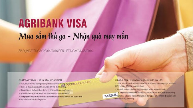 Agribank Visa - Mua sắm thả ga, nhận quà may mắn