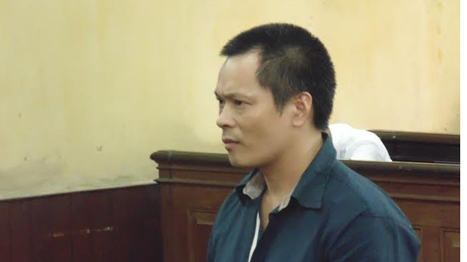 Shao Minh tại phiên tòa phúc thẩm sáng nay 28/4. Ảnh: Tân Châu.