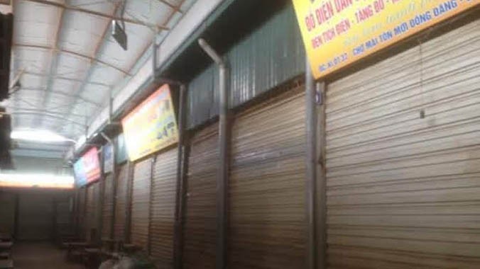 Từ sáng sớm hôm nay (8/7) tiểu thương chợ Đồng Đăng đóng cửa, không bán hàng.
