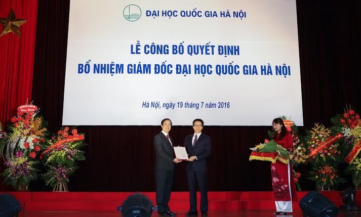 Công bố Quyết định bổ nhiệm Giám đốc Đại học Quốc gia Hà Nội 