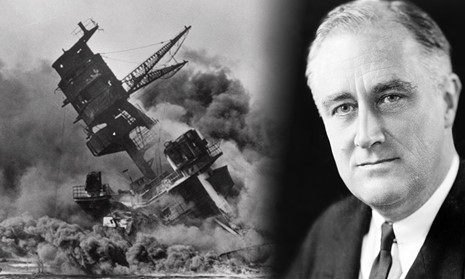 Tổng thống Franklin D. Roosevelt gọi ngày Trân Châu Cảng bị tấn công là “ngày ô nhục”. Ảnh: SALON.