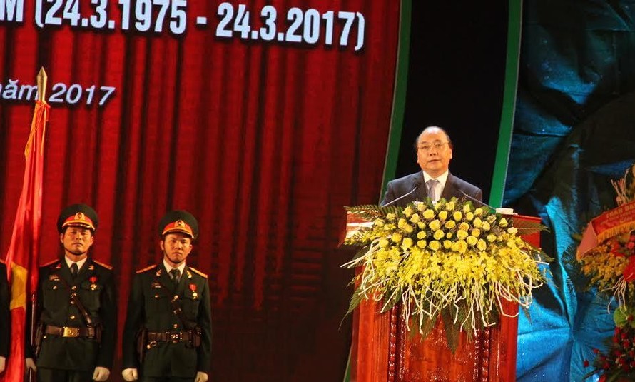 Thủ tướng Nguyễn Xuân Phúc phát biểu tại Lễ kỷ niệm.