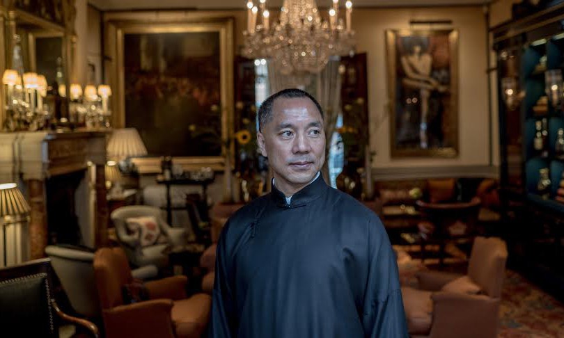 Chân dung ông Guo Wengui, một tỷ phú bất động sản Trung Quốc. Ảnh: NYT.