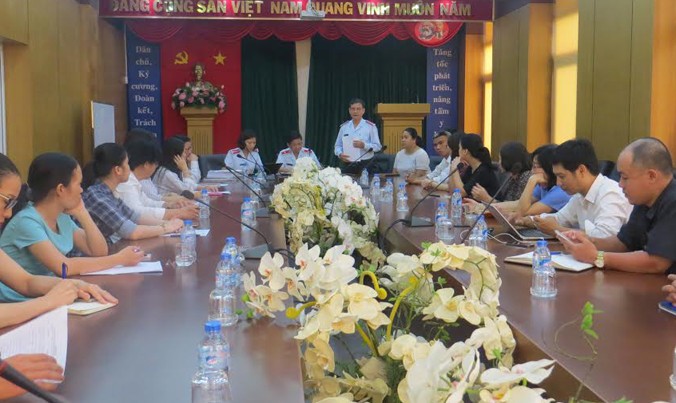 Ông Nguyễn Văn Nhiên - Phó chánh thanh tra Bộ Y tế công bố những sai phạm và xử phạt các cơ sở sản xuất, kinh doanh sản phẩm dinh dưỡng dành cho trẻ nhỏ tại TPHCM.