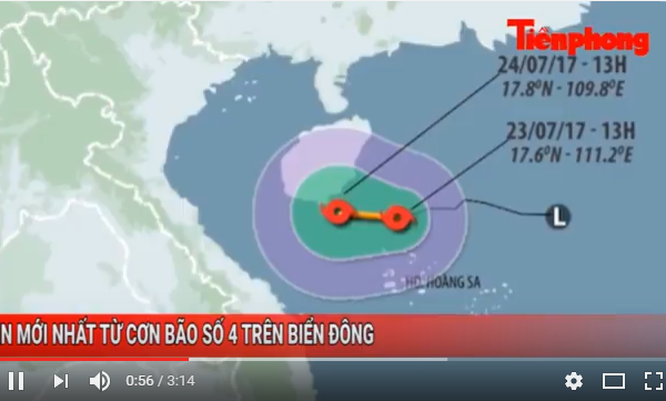 Tin nóng 24H: Tin mới nhất về cơn bão số 4 trên biển Đông
