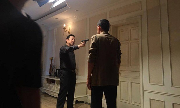 Hình ảnh Phan Quân bắn Lương Bổng rò rỉ trên mạng xã hội.