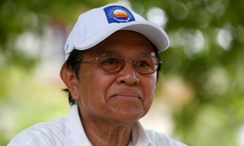 Ông Kem Sokha, thủ lĩnh đảng Cứu nguy Dân tộc Campuchia. Ảnh: Reuters.