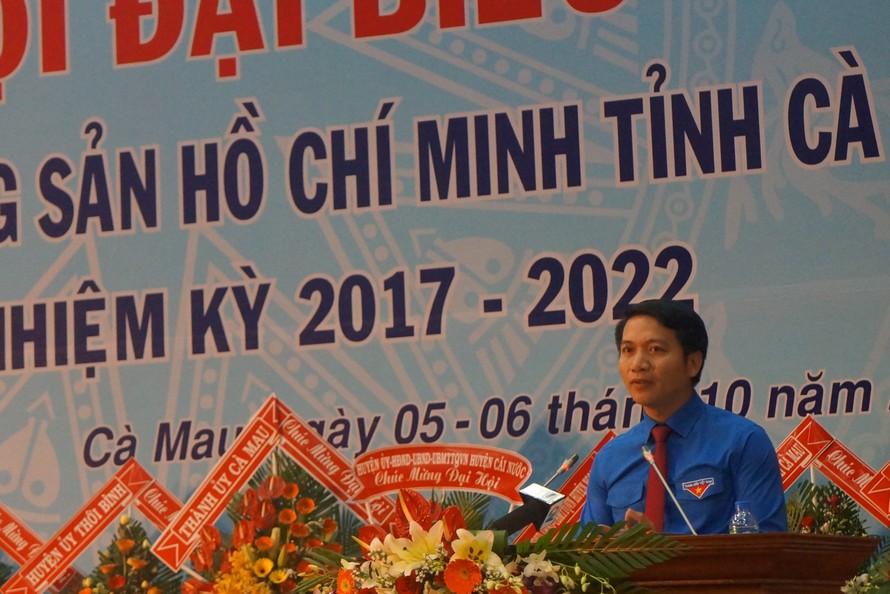 Anh Nguyễn Ngọc Lương, Bí thư TƯ Đoàn chỉ đạo đại hội.