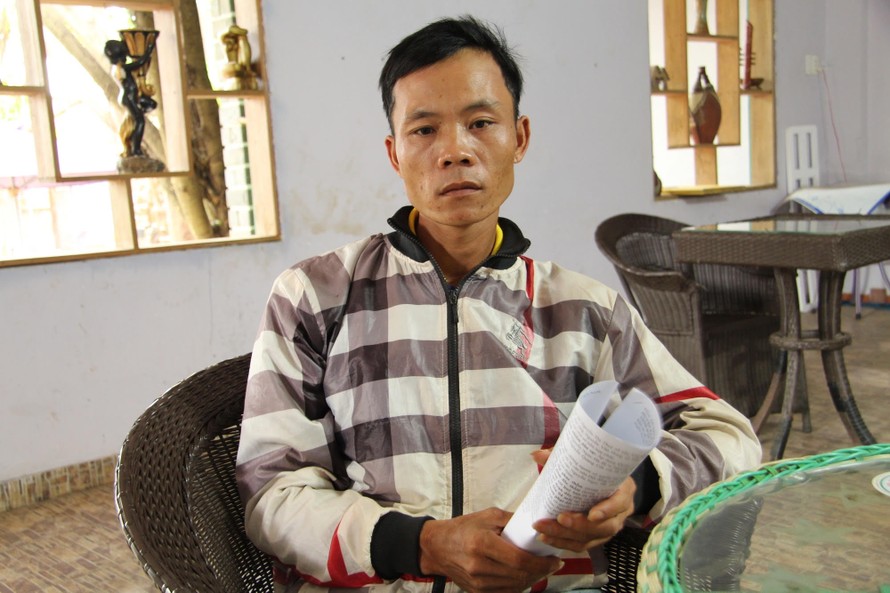 Anh Nguyễn Ngọc Hà- Người tố cáo ông Hưng Phó viện trưởng huyện Ea Kar (tỉnh Đắk Lắk).