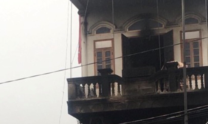 Ngôi nhà xảy ra hỏa hoạn khiến một người thiệt mạng ở Thái Bình.