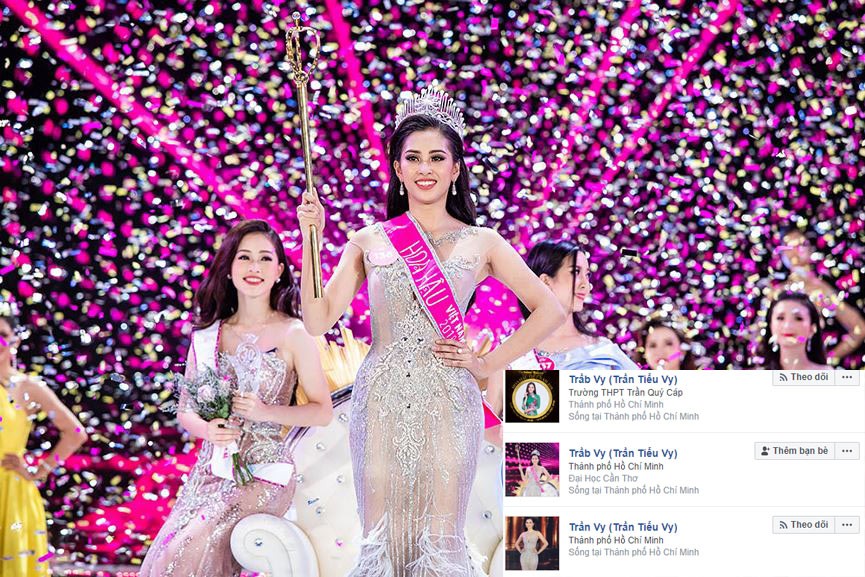 Cảnh báo Facebook giả mạo tân Hoa hậu Trần Tiểu Vy