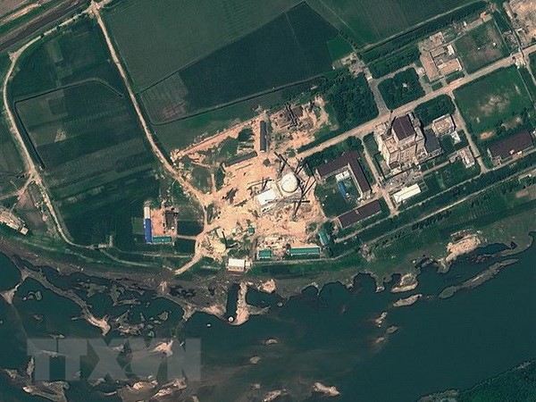 Ảnh chụp qua vệ tinh ngày 6/8/2012: Cơ sở hạt nhân Yongbyon của Triều Tiên. (Nguồn: AFP/TTXVN)