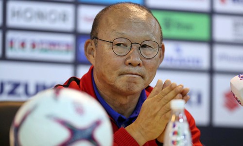 Huấn luyện viên trưởng đội tuyển bóng đá quốc gia Việt Nam Park Hang-seo. Ảnh: Đức Đồng.