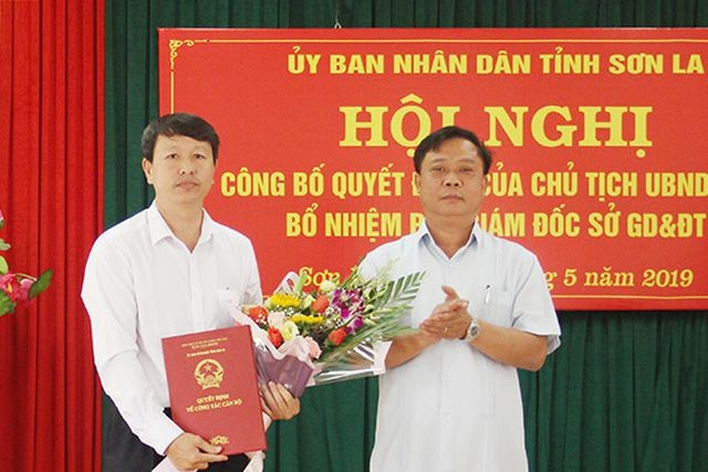 Ông Nguyễn Văn Chiến, Phó Chủ tịch UBND huyện Yên Châu được bổ nhiệm giữ chức vụ Phó Giám đốc Sở Giáo dục - Đào tạo. (Ảnh Báo Sơn La)