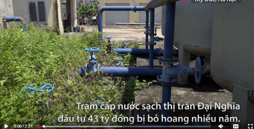 Trạm nước sạch đầu tư 43 tỷ đồng bỏ hoang 7 năm ở Hà Nội