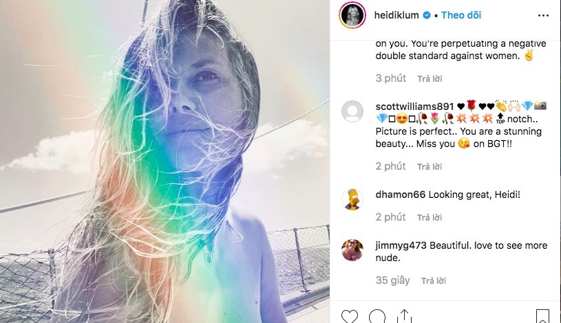 Showbiz 20/8: Heidi Klum bị chỉ trích gay gắt vì đăng ảnh hở toàn bộ ngực