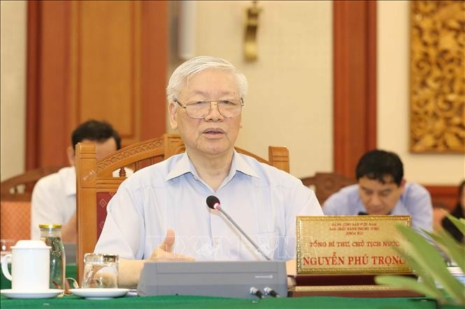 Tổng Bí thư, Chủ tịch nước Nguyễn Phú Trọng. Ảnh: Phương Hoa/TTXVN