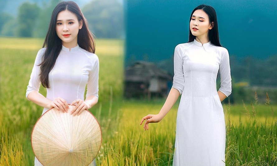 Hoa khôi sinh viên Nghệ An từng thi HHVN 2020 khoe nhan sắc ngọt ngào với áo dài trắng