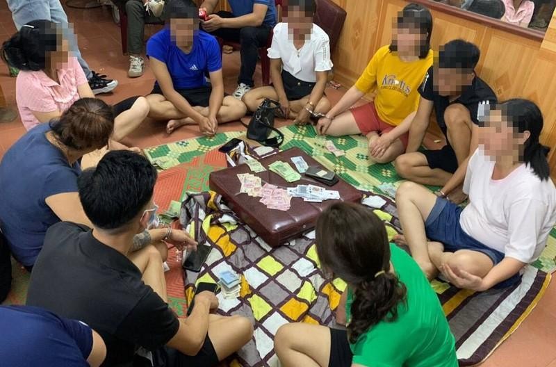 Trong số 18 người tham gia đánh bạc, có cả cán bộ đang công tác tại các xã thuộc huyện Trùng Khánh, Cao Bằng -Ảnh: TL