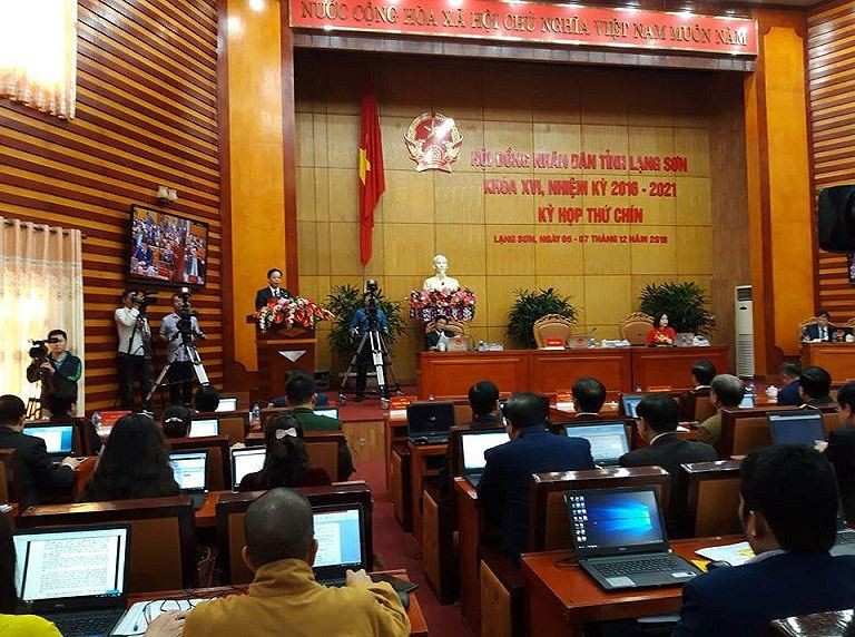 HĐND tỉnh Lạng Sơn làm công tác tổ chức cán bộ - Ảnh: TL