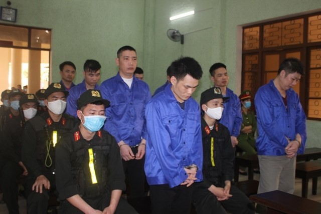 11 bị cáo lĩnh án tử hình, chung thân trong đường dây ma túy do Trần Văn Bằng cầm đầu .Ảnh: P.0