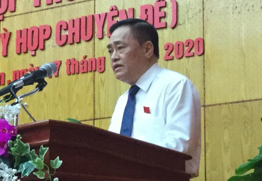 Ông Hồ Tiến Thiệu được bầu làm Chủ tịch UBND tỉnh Lạng Sơn, nhiệm kỳ 2016-2021. Ảnh: Duy Chiến