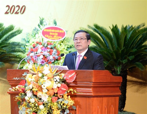 Đồng chí Lại Xuân Môn tái đắc cử Bí thư tỉnh ủy Cao Bằng .Ảnh: CB