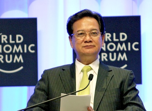 Thủ tướng Nguyễn Tấn Dũng phát biểu tại Hội nghị WEF Đông Á 2013. Ảnh: VGP