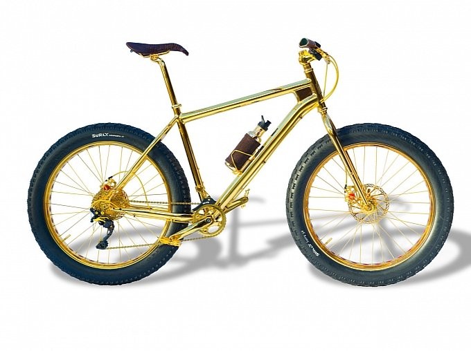 Xe đạp triệu USD dát kín vàng 24K