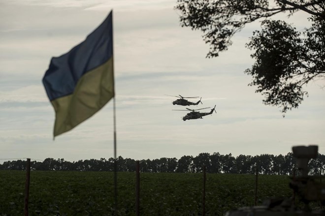 Máy bay của quân đội Ukraine tham gia chiến dịch ở miền Đông nước này 