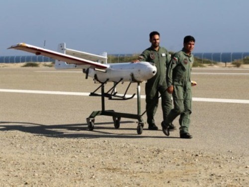 Một UAV xuất hiện trong cuộc tập trận Mohammad Rasoulallah