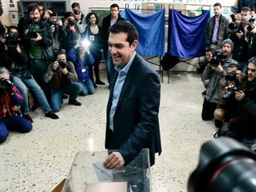 Lãnh đạo đảng Syriza Alexis Tsipras tham gia bỏ phiếu bầu cử quốc hội Hy Lạp