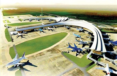 Mô hình sân bay quốc tế Long Thành.