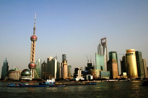 Một góc thành phố Thượng Hải, Trung Quốc