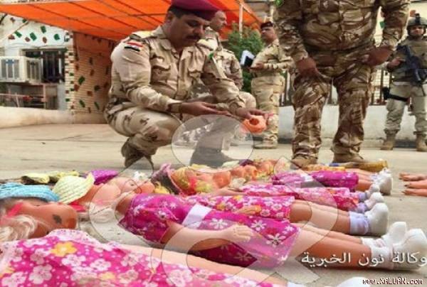 IS đã chuẩn bị những con búp bê nhồi chặt thuốc nổ để tấn công lễ hội của người Hồi giáo dòng Shiite - Ảnh: Twitter của Haidar Sumeri (lực lượng an ninh Iraq)