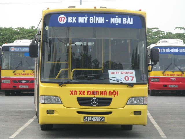 Một trong những tuyến chạy trung tâm Hà Nội ra sân bay Nội Bài. Ảnh minh họa
