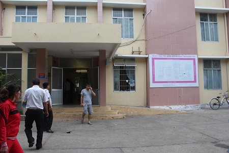 Khoa cấp cứu bệnh viện Đa khoa tỉnh Khánh Hòa nơi tiếp nhận cấp cứu 2 nạn nhân vụ tưới xăng đốt