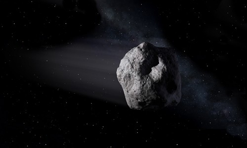 Đồ họa một tiểu hành tinh tiến gần Trái Đất. Ảnh:NASA. 