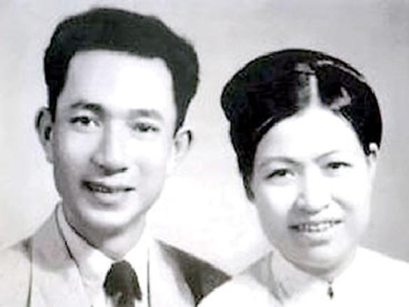 Vợ chồng cụ Trịnh Văn Bô - Hoàng Thị Minh Hồ thời trẻ.