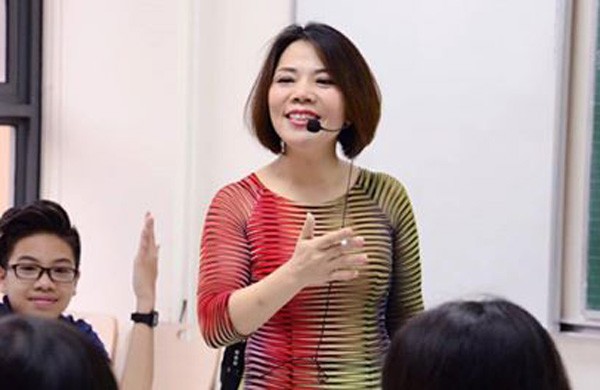 Cô Phạm Thái Lê, giáo viên Ngữ Văn Trường THCS&THPT Marie Curie Hà Nội. 