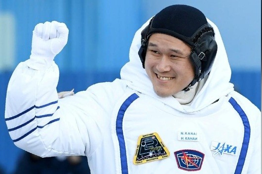 Phi hành gia người Nhật Norishige Kanai đang thực hiện nhiệm vụ dài 6 tháng trên Trạm vũ trụ quốc tế. Ảnh: Kirill Kudryavtsev 