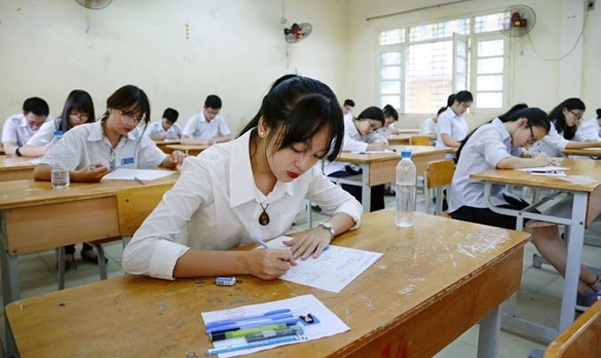 Năm nay có hơn 100.000 học sinh ở Hà Nội thi tuyển vào lớp 10. Ảnh mang tính minh họa