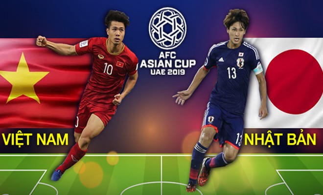 Tuyển Việt Nam đối đầu với Nhật Bản tại giải Asian Cup 2019 vào 20h tối 24/1.