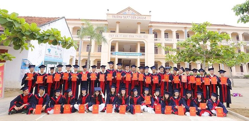 Hai lớp học ở Nghệ An có 100% học sinh đậu đại học